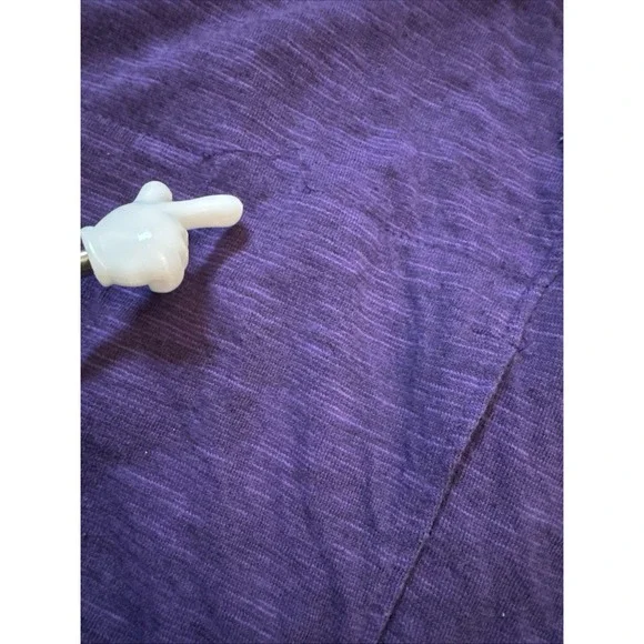 Lucy Hooded Half Zip Sweatshirt Y2K M Purple Reign Gym Yoga Kangaroo Pockets - Picture 10 of 10